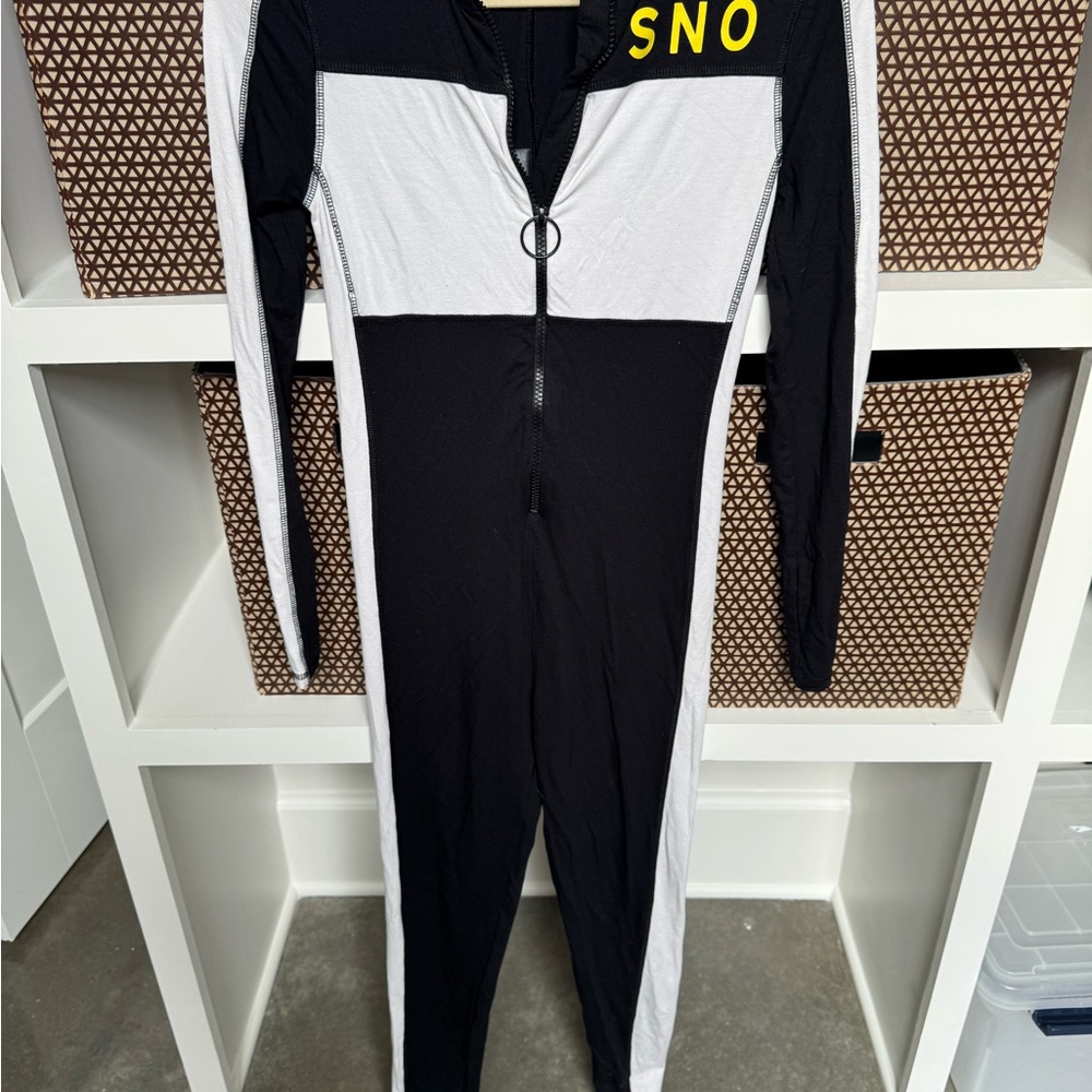 Topshop Black and White Ski Jacket